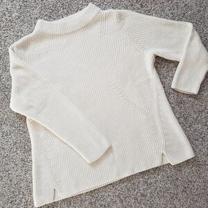 100% Cotton Sweater 2X Ivory